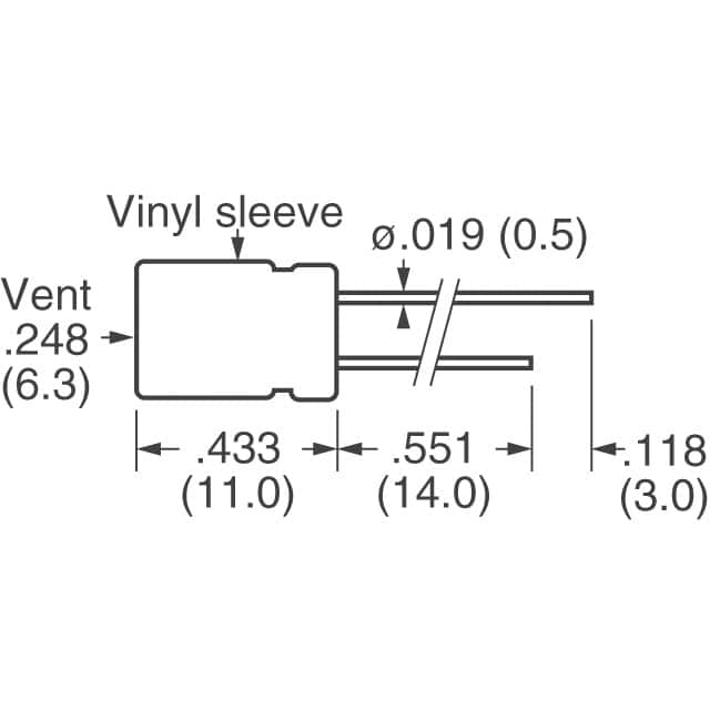 ECE-A1VN100U Panasonic Electronic Components  Condensadores electrolíticos de aluminio